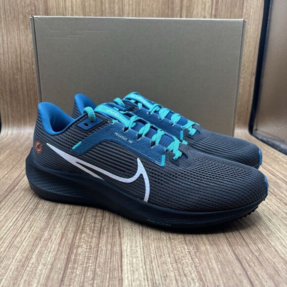 Nike Miami Dolphins Air Zoom Pegasus 40 Running Shoes Mens Size 9 / Wmn 10.5 New - Picture 1 of 11